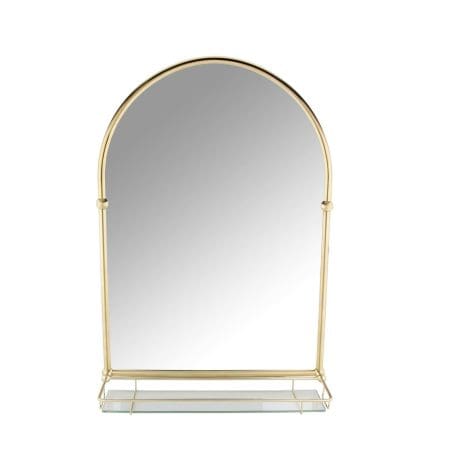 Holborn Arched Mirror With Glass Shelf