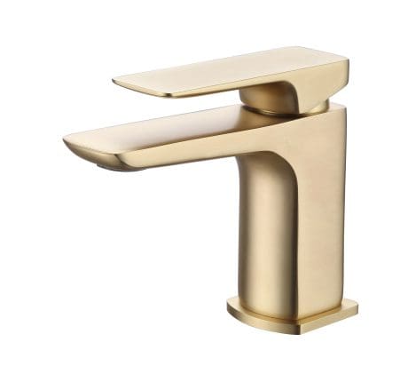 New Sabre Mini Mono Basin Mixer B/Brass