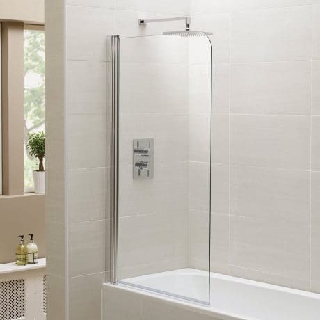 PURITY FRAMELESS BATH SCREEN 1400 X 800