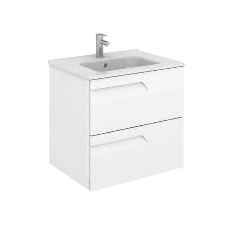 Vitale 800 Wall Hung Unit Gloss White