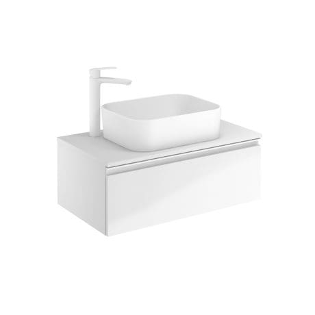 VIDA 800 1 DRW WALL HUNG UNIT GLOSS WHITE