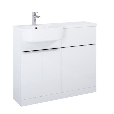 Linea 1000 2 Dr + Wc Unit L/H White