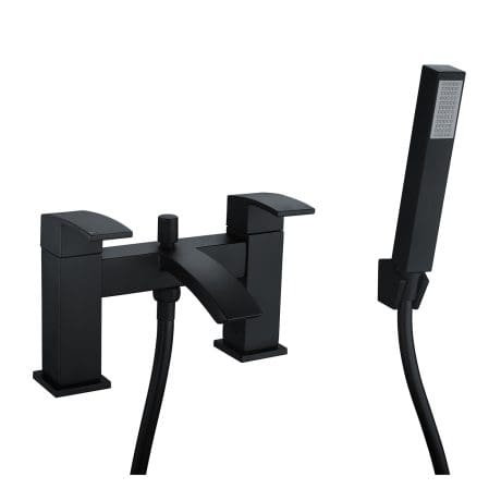 Frontline Onyx Black Bath Shower Mixer