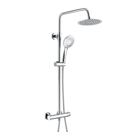 Sphere Round Head Shower Column Easy Fit