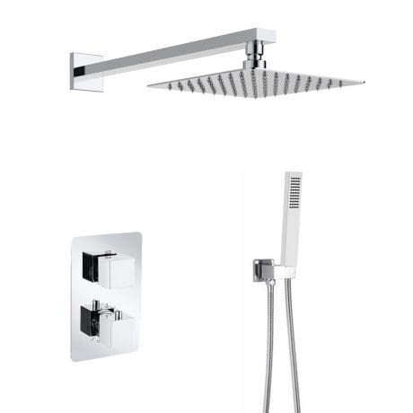 New Mineral Square Shower Pack Chrome