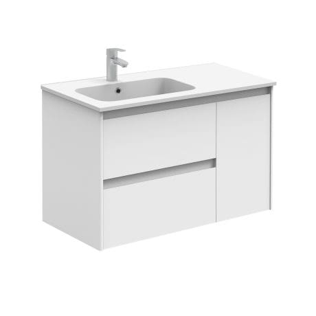 ALFA 900 2DRW 1DR W/H UNIT MATT WHITE