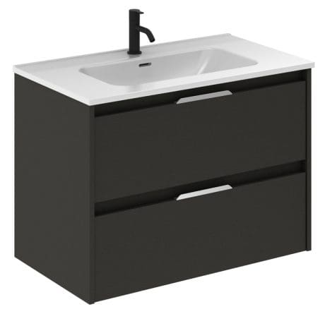 SUKI 800 2 DRW W/H UNIT GLOSS ANTHRACITE