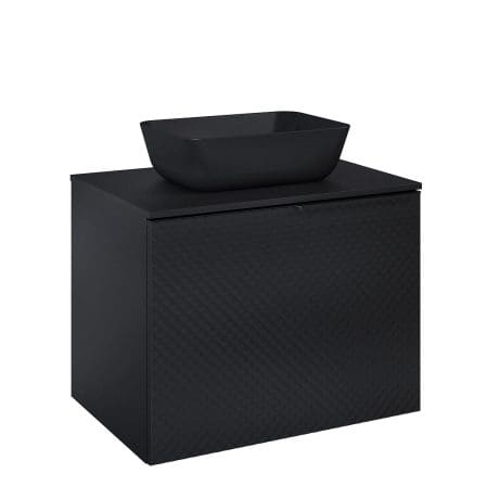 GLAM 700 WALL HUNG UNIT MATT BLACK