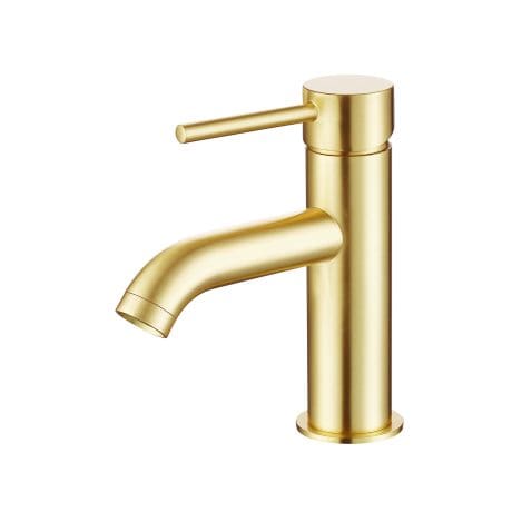 Mineral Mini Mono Basin Mixer B/Brass
