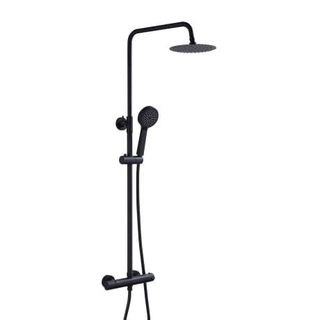 Sphere Thermo Round Shower Matt Black