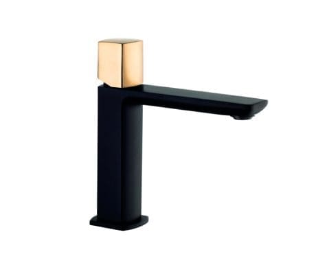 MYTIME BLACK BASIN MONO BRUSHED GOLD