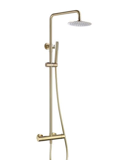 Sphere Thermo Round Shower Brushed Brass
