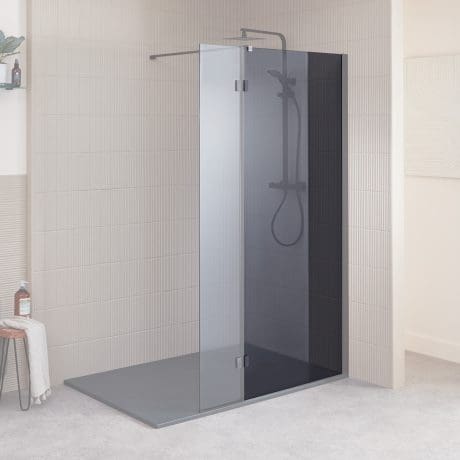 MINERAL WALK-IN PNL SMOKED GLASS ONLY 1400