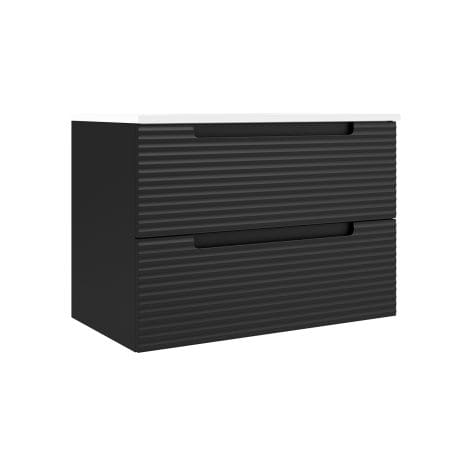 Kyoto 800 W/Hung Unit Matt Black *76365*