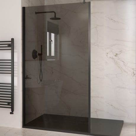 Wetroom 10Mm Walk-In Smoke Glass Only 900