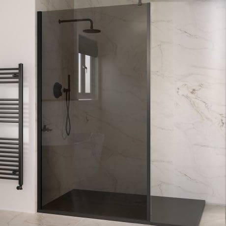 Wetroom 10Mm Walk-In Smoke Glass Only 1200
