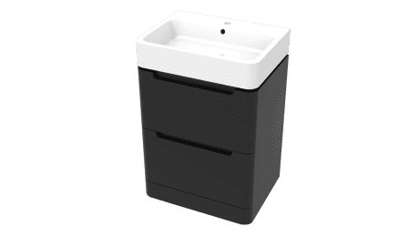 SENSO CURVED 2 DRW F/S 600 UNIT MATT BLACK