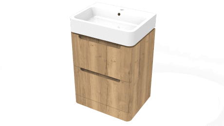 SENSO 2 DRW F/STANDING UNIT OAK