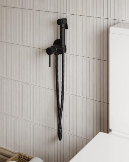 AQUA SPRUZZI BAR VALVE BIDET S/SET BLACK
