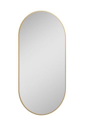 Sharon Oval Led Mirror 52/92 Brushed Brass