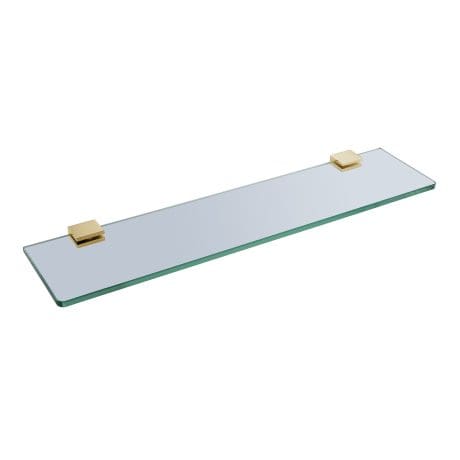 Glass Shelf Brushed Brass